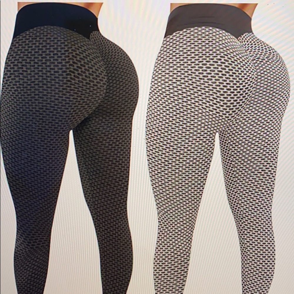 2 PAIRS NEVER WORN high waisted yoga leggings